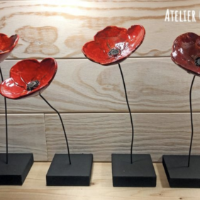 Coquelicot  céramique - Atelier Ginko