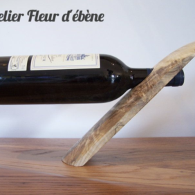 Support bouteille - Fleur D'Ebène