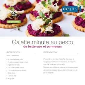 Exemple de recette apéritif Dietplus