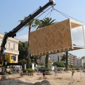 Plage démontable - transportable - bois/métal