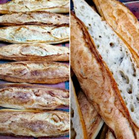 Nos baguettes Traditions qui ont été récompensées du 2ème prix de la meilleure baguette de tradition des Alpes Maritimes en 2019